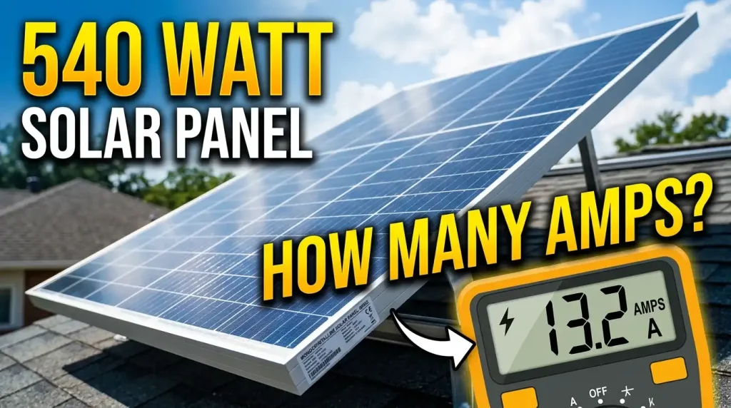 540 watt solar panel ampere