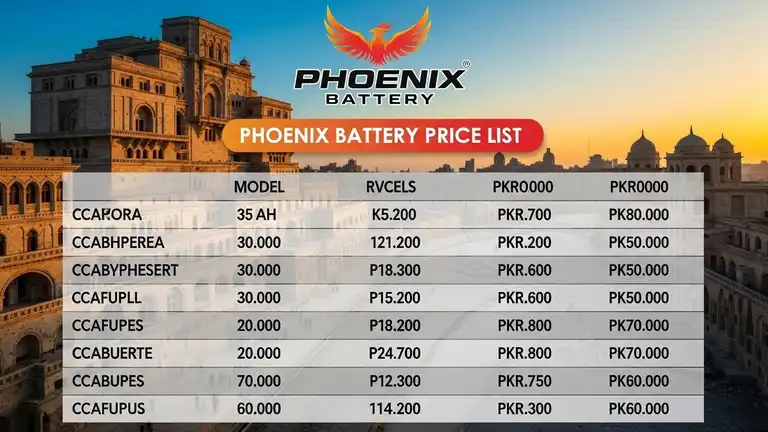 Phoenix Battery Price list 