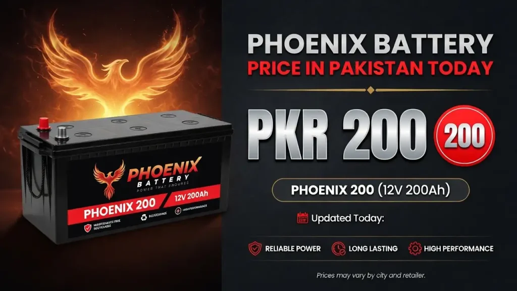 Phoenix Battery price in Pakistan today 200