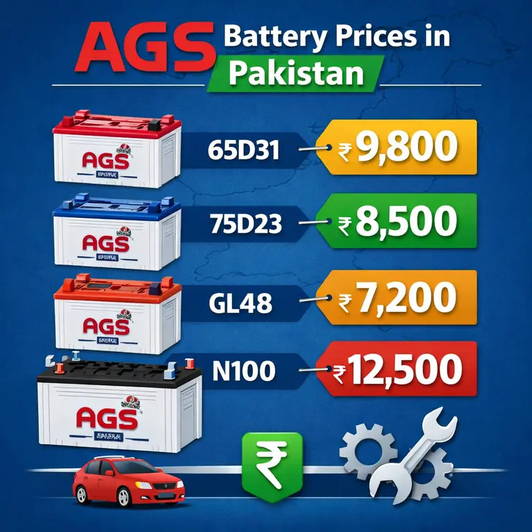 ags battery price in Pakistan
