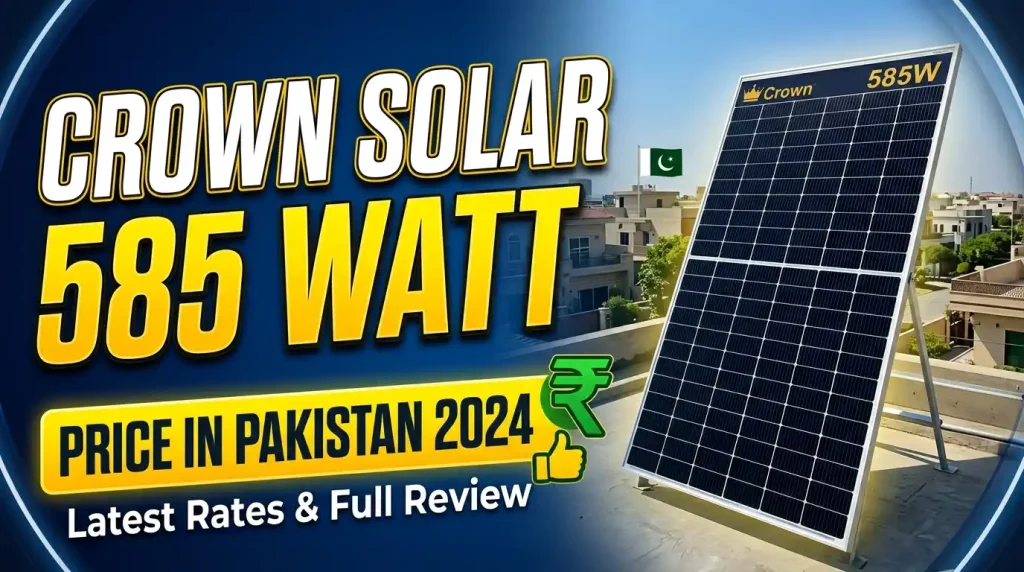 crown solar panel 585 watt price in pakistan