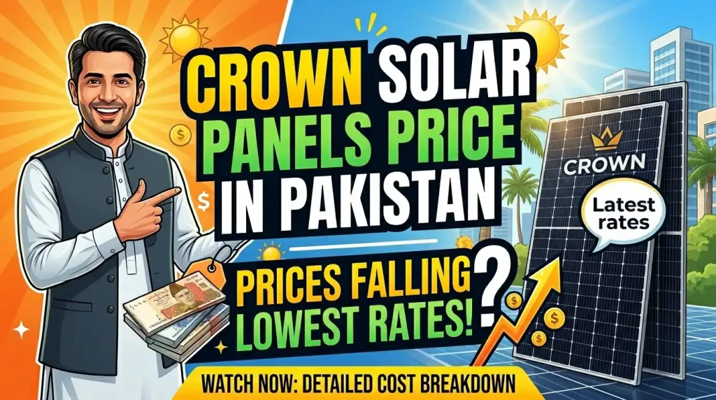 crown solar panels price in pakistan​

