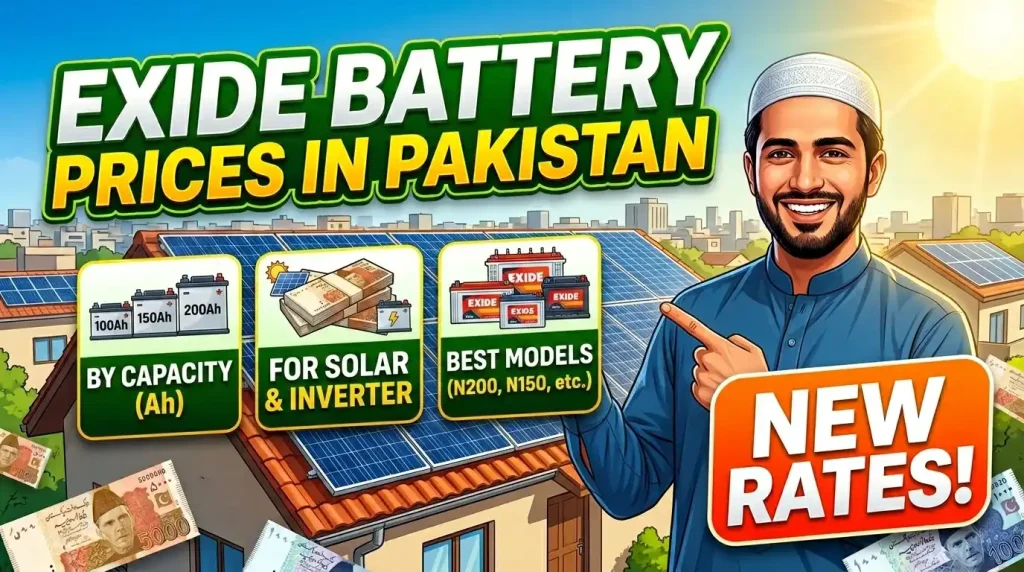 exide battery price in pakistan