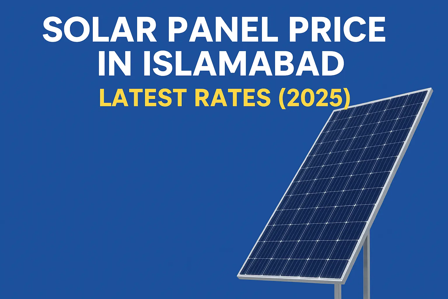 solar panel price in islamabad