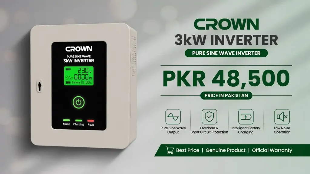 Crown 3kW Inverter Price in Pakistan