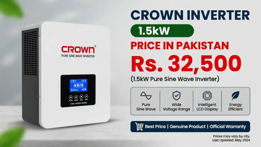 Crown Inverter 1.5kW Price in Pakistan