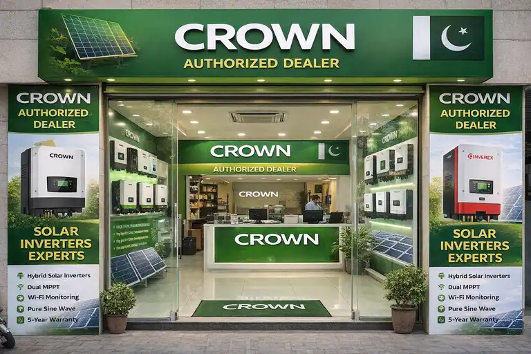 Crown inverter authorized dealer shop Pakistan