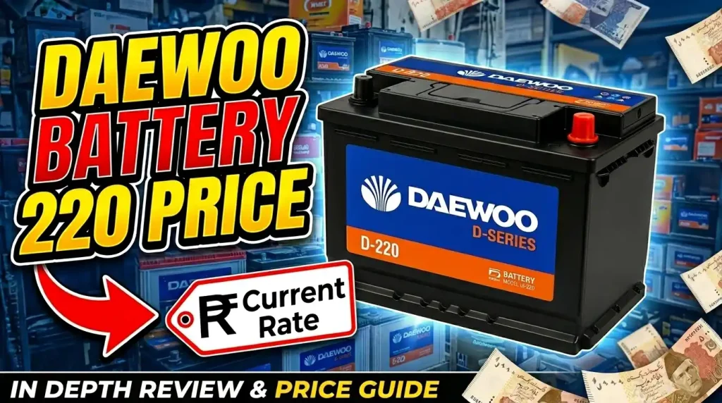 Daewoo battery 220 price in pakistan