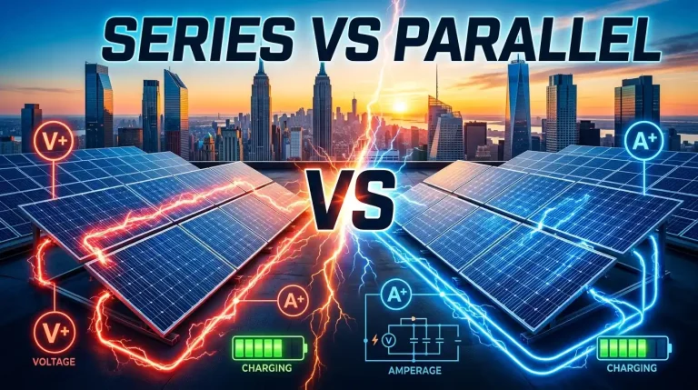 Solar panels series vs parallel