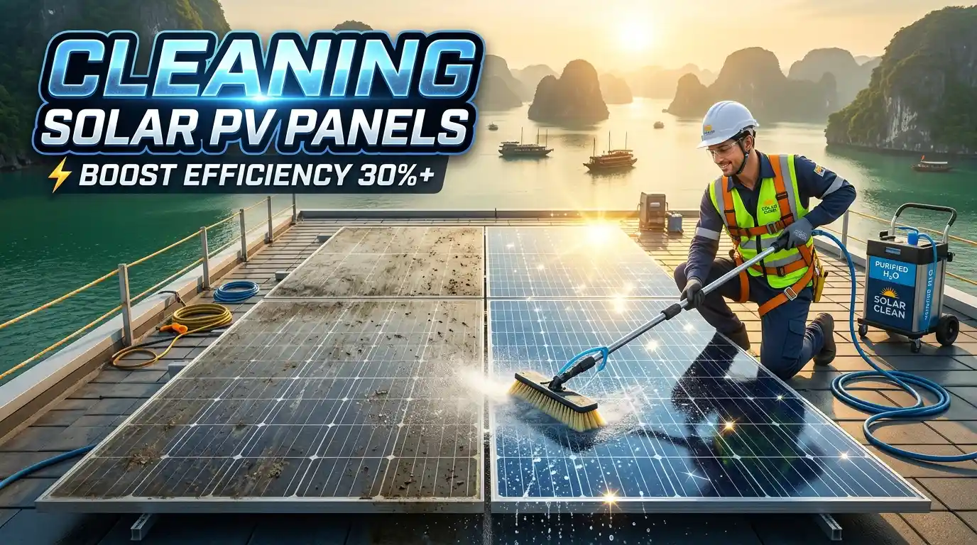 cleaning solar pv panels
