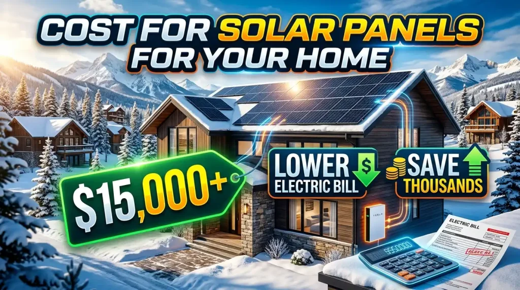 cost for solar panels for your home