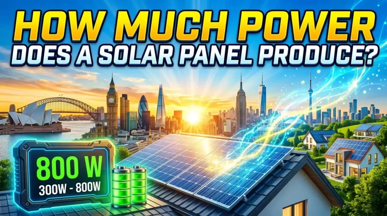 how-much-power-does-solar-panel-produce