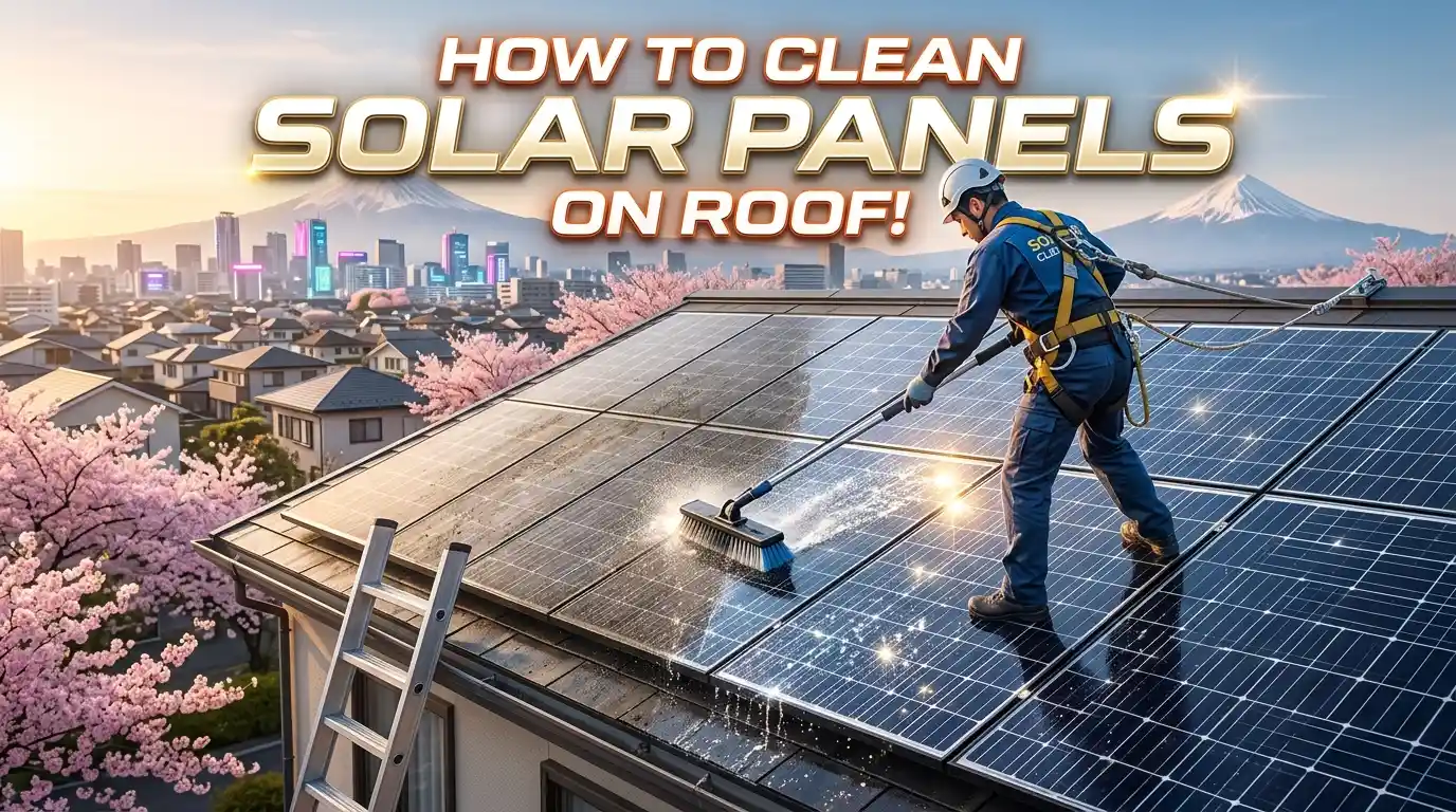 how to clean solar panels on roof​