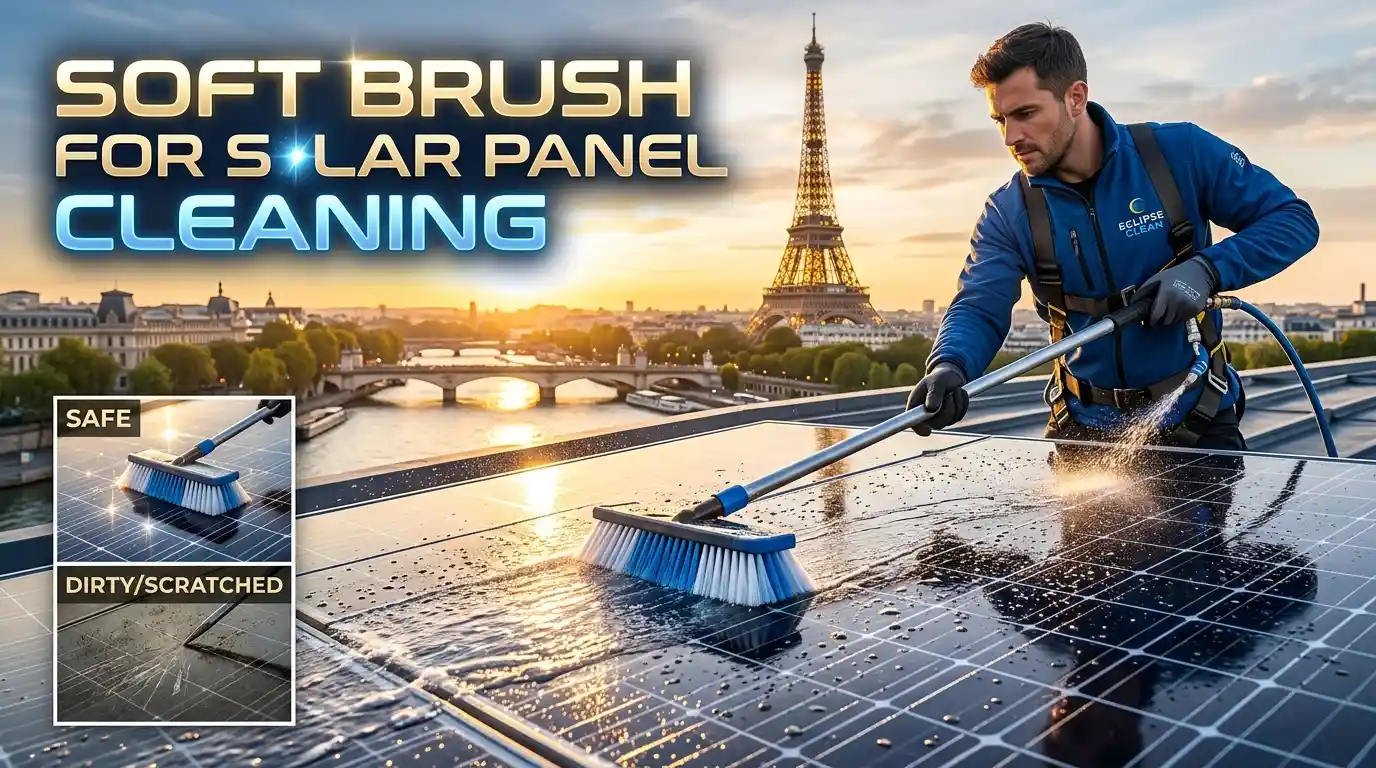 soft brush for solar panel cleaning​