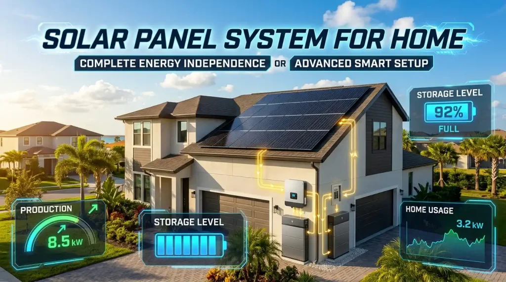 solar panel system for home