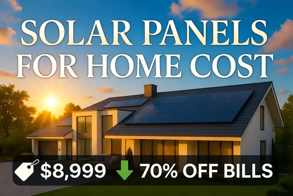 solar panels for home cost