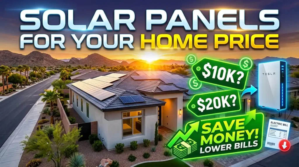 solar panels for your home price